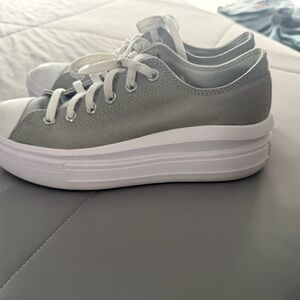 Converse Gray Platform Sneakers